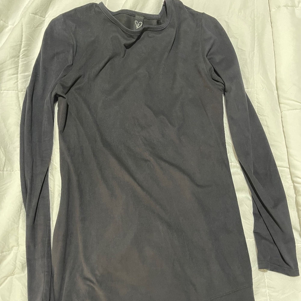 Light black satin dress